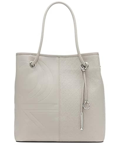 Calvin Klein Gabrianna Monogram North/South Key Item Tote, Fawn