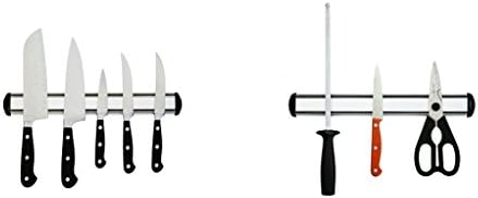 Set of 2 Aluminum 13 inch Magnetic Kitchen Knife Storage Rack