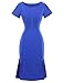 GownTown 1950s Vintage Dresses O-Neck Short-Sleeves Dresses Stretchy Dresses
