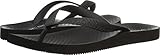 Vionic Men's Beach Manly Flip Flop, Black/Black, 8 M US