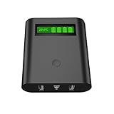 DIY Power Bank 18650 Battery Charger Box, EPILOT E4 Smart Rechargeable Batteries with LCD Display External Battery for iPhone/ Samsung / Tablet PC / PDA / iPod / iPad / PSP/ Flashlight/ E-cigarette