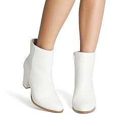 DREAM PAIRS Women's Chunky High Block Heel Ankle