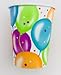 100-Pack Happy Birthday Logo with Assorted Balloons and Sparkles 9-Ounce Paper Hot/Cold Cups for Huge Birthday Parties and Birthday Celebrations