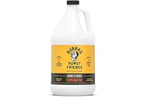 BUBBA'S ROWDY FRIENDS BUBBAS Super Strength Enzyme Cleaner - Pet Odor Eliminator - Carpet Stain Remover - Remove Dog & Cat Urine Odor from Mattress, Sofa, Rug, Laundry, Hardwood Floors and more. Puppy Training Supplies