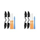 Hlsicnalm(ヘルシンキ) 4x 交換LB RBバンパーボタンキー＋ T6&amp;T8スクリュードライバー修理ツール＋クローバー、 用 Elite コントローラ用