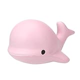 AMA(TM) Simulation Soft Whale Cartoon Squishy Slow Rising Squeeze Toy Phone Straps Ballchains (Pink)