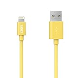 iPhone charger, Anker Lightning to USB Cable (3ft) for iPhone 6s 6 Plus 5s 5c 5, iPad Air 3 2, iPad mini 4 3 2, iPad 4th gen, iPod touch 5th gen / 6th gen / nano 7th gen [Apple MFi Certified] (Yellow)