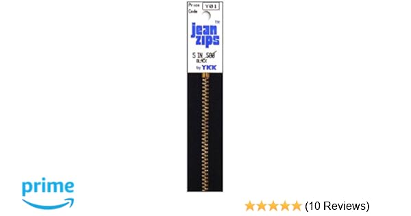 YKK Jean Zipper 7 Black
