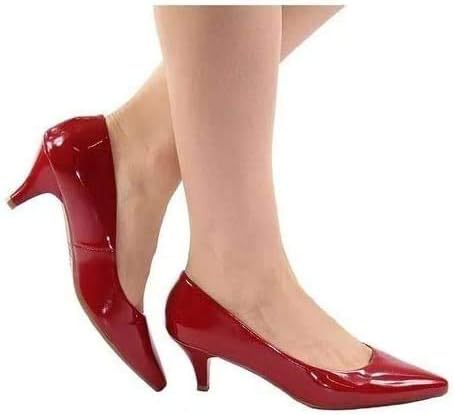 scarpin vermelho de verniz