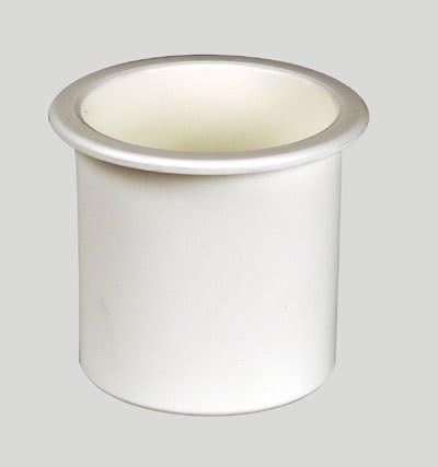Beckson 35-GH33W1 Standard Series Recessed Drink Holder (3" Hole Cut x 2-7/8" Depth, White),1 Pack