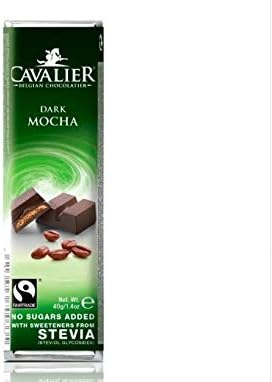 Cavalier Belgian Diet Chocolatier Dark Mocha with Stevia Sweetener 40g 5pcs/ NO SUGAR ADDED