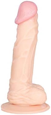 DUIHUIYING 8.26-inch Did-Los Female Realistic Soft Suction Cup Private Toy DUIHUIYING (Color : Brown)