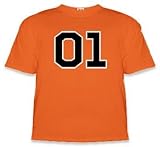 Dukes of Hazzard “01” General Lee T-shirt Orange (XXL), Online Clothing Store