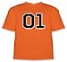 Dukes of Hazzard "01" General Lee T-shirt Orange