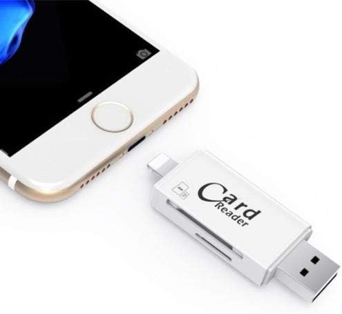 【ClicKart®】 iDragon R005 USB 2.0 SD TF Card Reader for Lightning Micro PC for iPhone iPad Mac