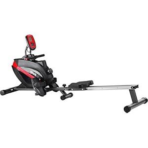 SportPlus Rowing Machine for Home Use, Foldable, Magnetic Resistance with 8 Levels, Computer and Pulse Receiver, max…