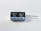 4PCS Electrolyt ic Capacitor 2200uf 2200mfd 50V High Temperature 105c Degrees