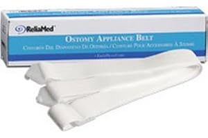 ZR9300 - ReliaMed Adjustable Ostomy Belt for ConvaTec Pouches with Plastic Buckle, 1 Width by Reliamed