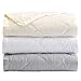 Lightweight Queen Goose Down Alternative Quilted Blanket with Satin Trim. Romana Collection by Home Fashion Designs High Rise Grey