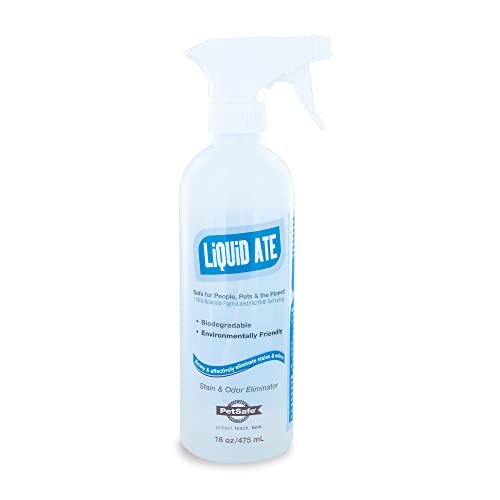 PetSafe Liquid-Ate Enzyme Cleaner - Stain and Odor Eliminator - Great for Pet Accidents and Stains
