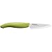 Kyocera Advanced Ceramic Revolution Series 3-inch Paring Knife, Green Handle, White Blade