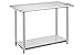 ROCKPOINT Stainless Steel Table for Prep & Work 48x24 Inches, NSF Metal Commercial Kitchen Table with Adjustable Under Shelf and Table Foot for Restaurant, Home and Hotel