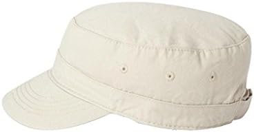 MG Distressed Washed Cotton Cadet Army Cap