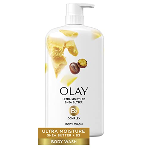OLAY ULTRA MOISTURE BODY WASH WITH SHEA BUTTER, 30 FL OZ (PACK OF 4)