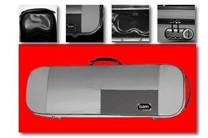 BAM 5141S Stylus Oblong Grey/Silver Viola Case, 16 3/8 NEW MODEL!