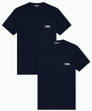 Emporio Armani Men's Stretch Cotton Jersey 2 Pack Crew Neck T