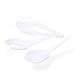 Juvale Disposable Chinese Soup Spoons for Ramen & Pho - 500-Pack 5.4 x 1.5 in White Plastic - Bulk Plastic Asian Soup Spoons for Catering & Parties
