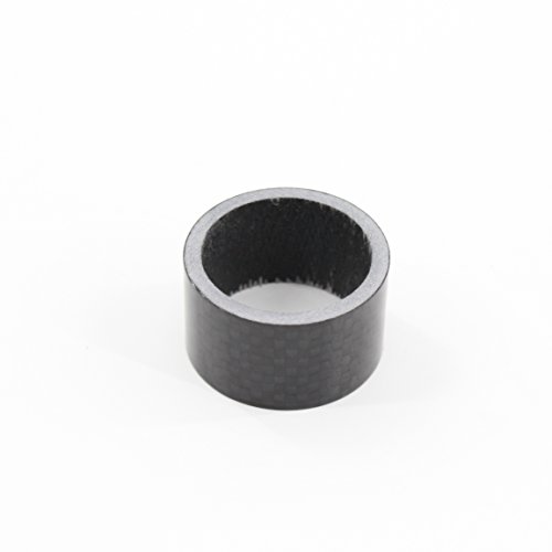 QILEFU 4pc Bike Bicycle Full Carbon Headset Spacer 1-1/8" 20 15 10 5mm (black) - Thumbnail 3