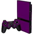 Poppin Purple - Vinyl Decal Mod Skin Kit by System Skins - Compatible with PlayStation 2 Slim Console