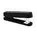 Zodaca [Dot Pattern] Soft Touch Stapler, 15 Sheets Capacity, Black with White Dot