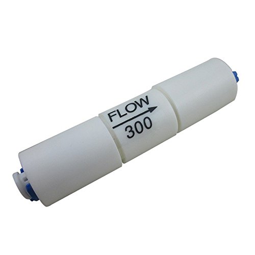 TmallTech 50GPD Flow Restrictor (pack of 2) for RO Reverse Osmosis, 1/4" Quick Connect, 300CC, ABS Engineering Plastics