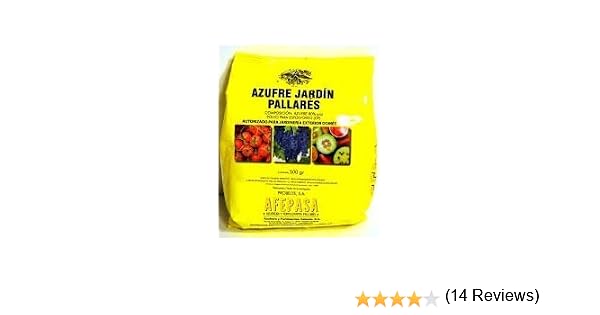 Azufre en polvo para huerta y jardinería. 500 gr: Amazon.es ...
