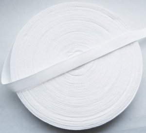 Cotton Tape 25mm 1" White 50 Metres Craft Dressmaking Sewing