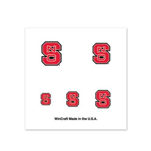 North Carolina State Wolfpack Fingernail Tattoos - 4 Pack