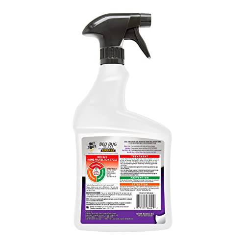 HOT SHOT READY-TO-USE BED BUG KILLER SPRAY, KILLS BED BUGS AND BED BUG EGGS, KILLS FLEAS AND DUST MITES, 32 OUNCE