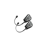 scala rider Q1 TeamSet Bluetooth Motorcycle Headset and Rider-to-Passenger Communication System, Dual Pack (Discontinued by Manufacturer)