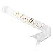Birthday Girl Sash White and Gold - 21st Birthday for Women - Happy Birthday Party Favors - Supplies and Decorations - by Finally 21