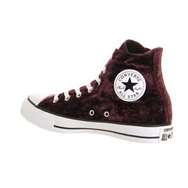 Aubergine velvet converse Clearance