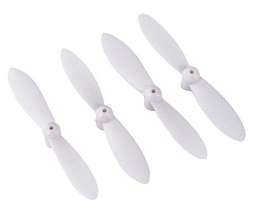 UPC 600740444340, FUQI FQ777 124-7 Spare Propellers Props White for FQ777 Mini Pocket Drone Quadcopter