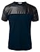 LE3NO Mens Premium Edgy Faux Leather Slub Raglan Short Sleeve T Shirt