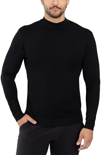 Zengjo Mens Mock Neck Long Sleeve T Shirts, Lightweight Warm Base