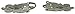 A Larger Tele Liten Pewter Cloak Clasp - 3 1/4