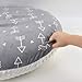Boritar Baby Lounger Cover Removable 2 Pack Slipcover for Newborn Lounger, Super Soft Minky Snug Fitted, Grey Arrow and Stars Printed with Dotted Backing