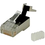 ROLINE Cat.6 Modular Plug, STP, for Solid Wire, 10 pcs.