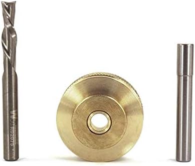 Whiteside Solid Brass Inlay Set, 1/4" D, #9501