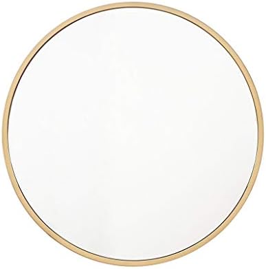 Xing Hua Shop Mirror Round Mirror Wall Mount Mirror Home Vanity Mirror Vanity Mirror Bathroom Mirror Wall Wrought Iron Mirror (Color : Gold, Size : 70701cm)